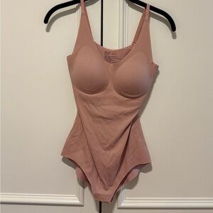 NEIWAI Cotton Barely Zero Bodysuit in Blush Pink fits XS-M